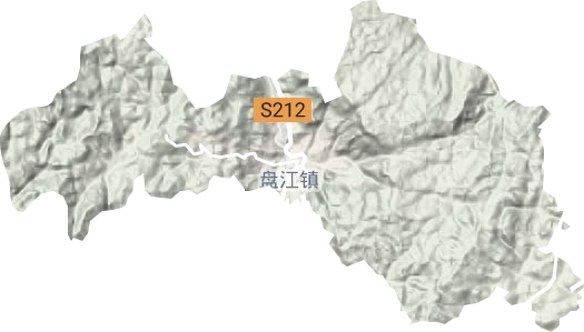 盤江鎮(zhèn)地形圖