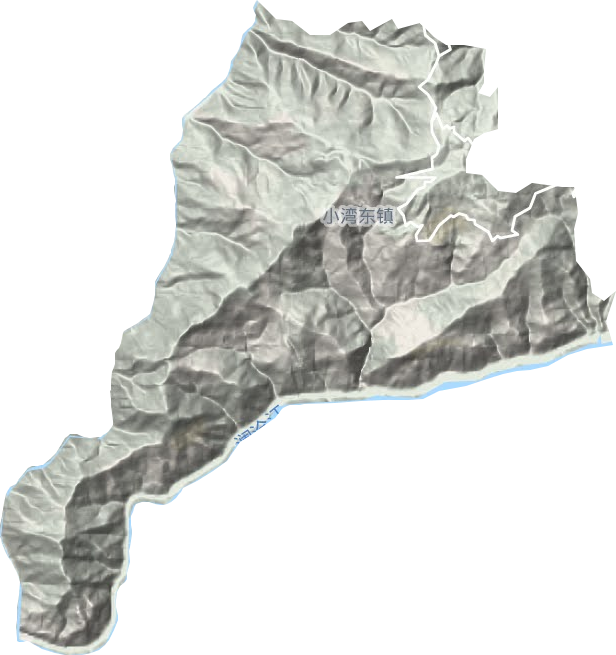小灣東鎮地形圖