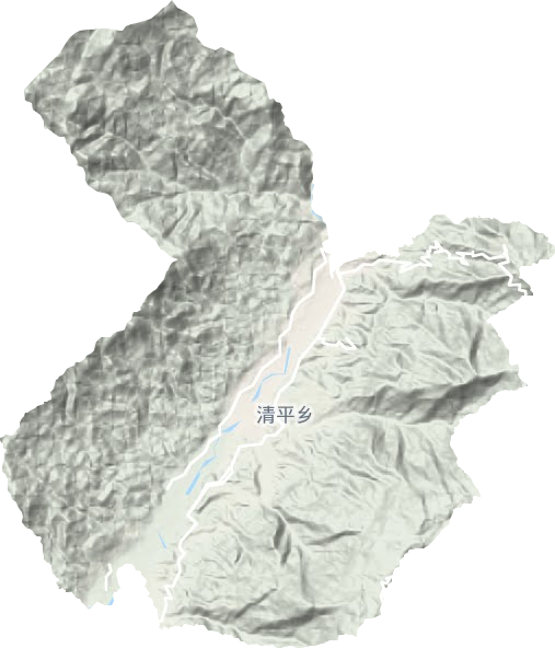 清平鄉地形圖