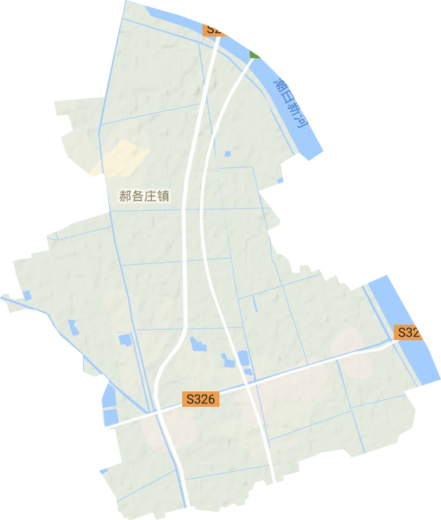 郝各莊鎮地形圖