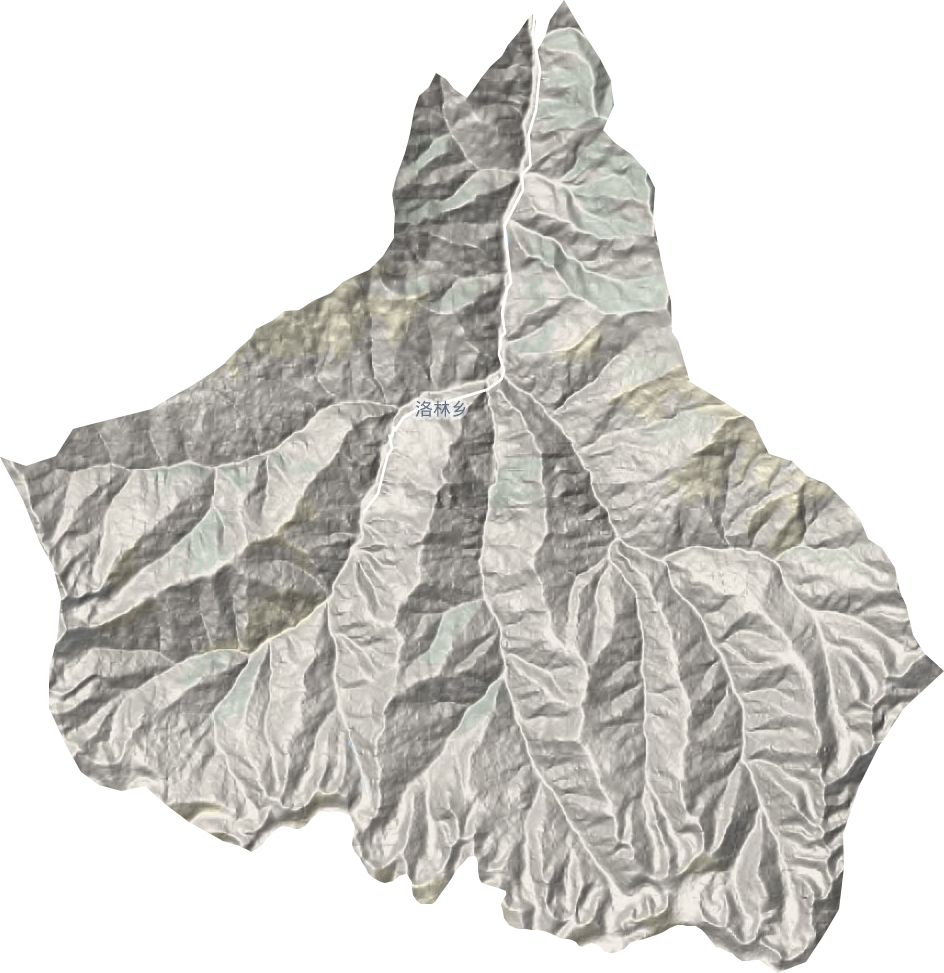 洛林鄉(xiāng)地形圖