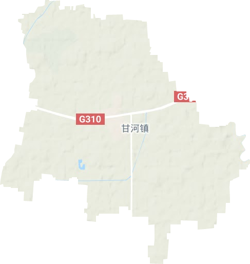 甘河鎮(zhèn)地形圖