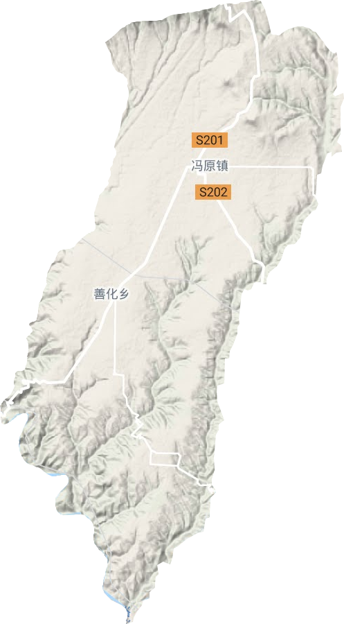 馮原鎮地形圖
