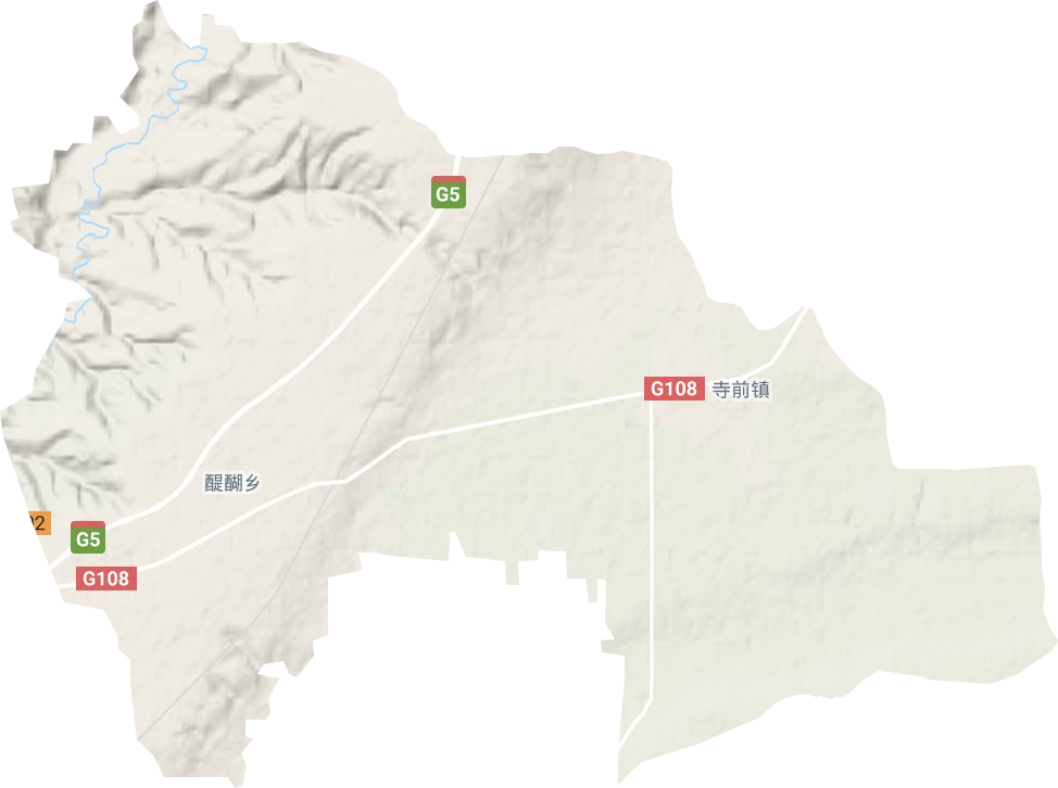 寺前鎮地形圖