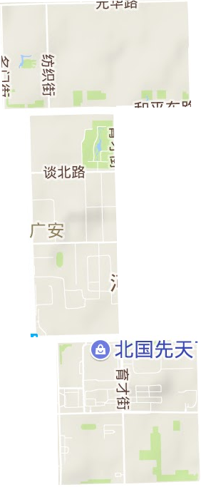 廣安街道地形圖