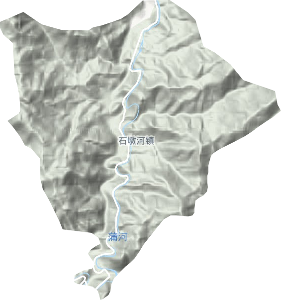 石墩河鄉地形圖