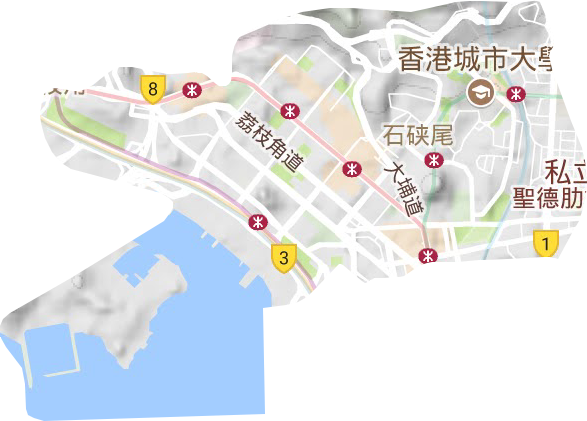 深水埗區地形圖