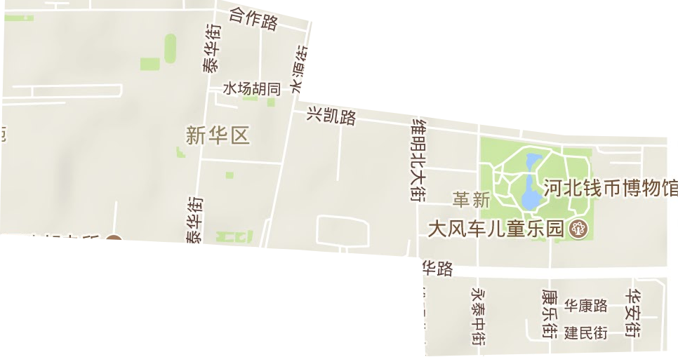 革新街街道地形圖
