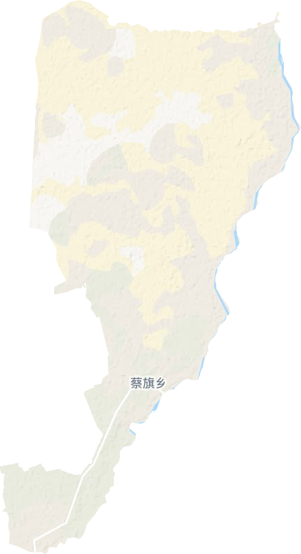 蔡旗鄉(xiāng)地形圖