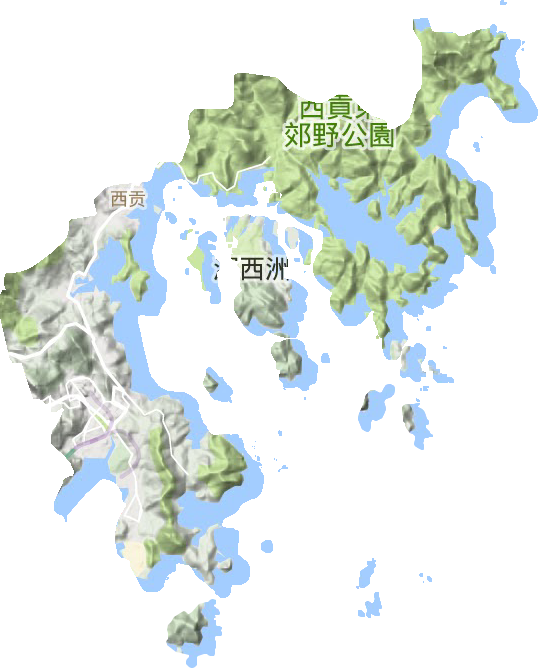 西貢區(qū)地形圖