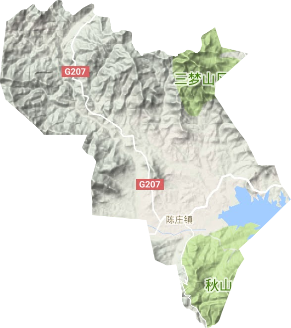 陳莊鎮地形圖