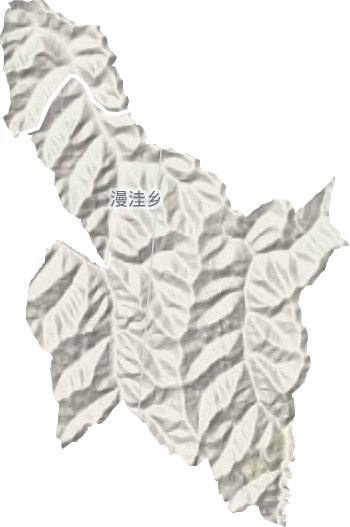漫洼鄉地形圖
