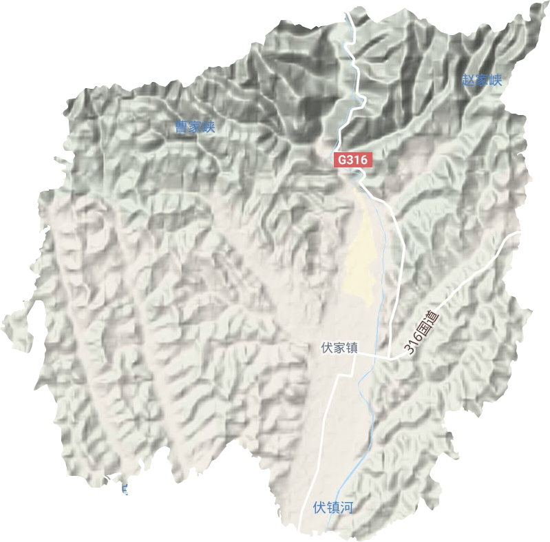 伏家鎮地形圖
