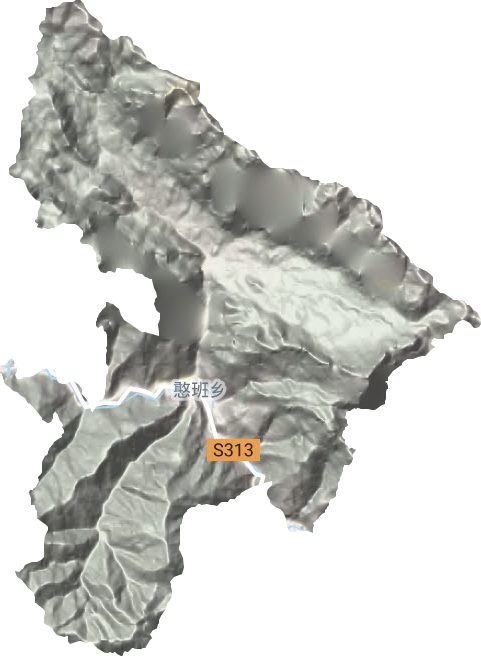 憨班鄉地形圖
