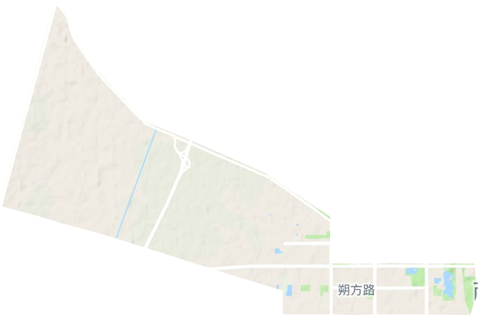 朔方路街道地形圖