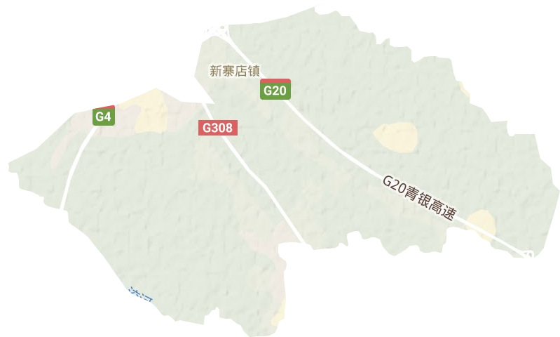 新寨店鎮地形圖