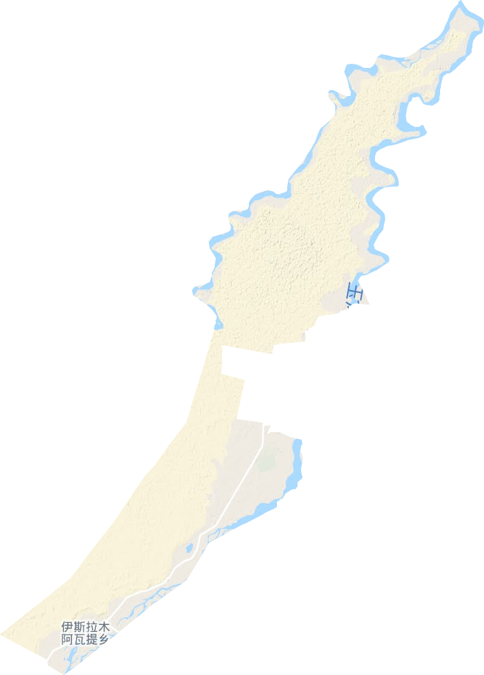 伊斯拉木阿瓦提鄉(xiāng)地形圖