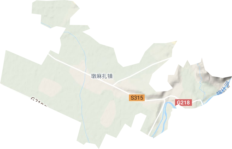 墩麻扎鎮地形圖