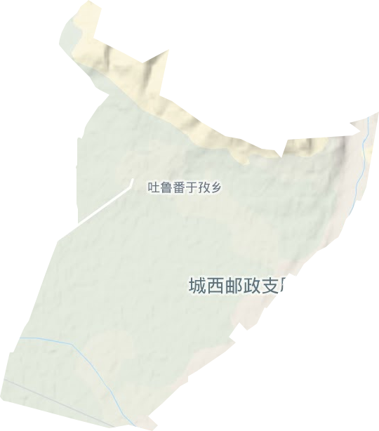 吐魯番于孜鄉(xiāng)地形圖