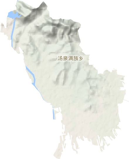 湯泉滿族鄉地形圖