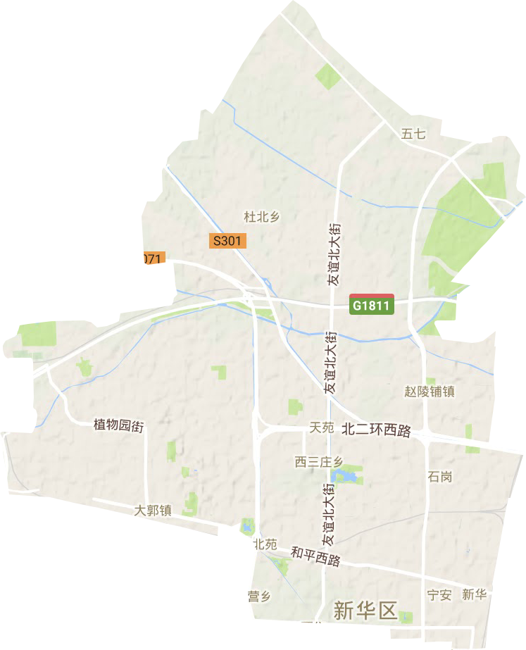 新華區地形圖