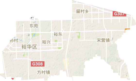 裕華區(qū)地形圖