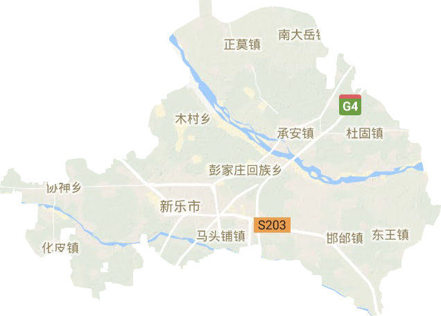 新樂市地形圖