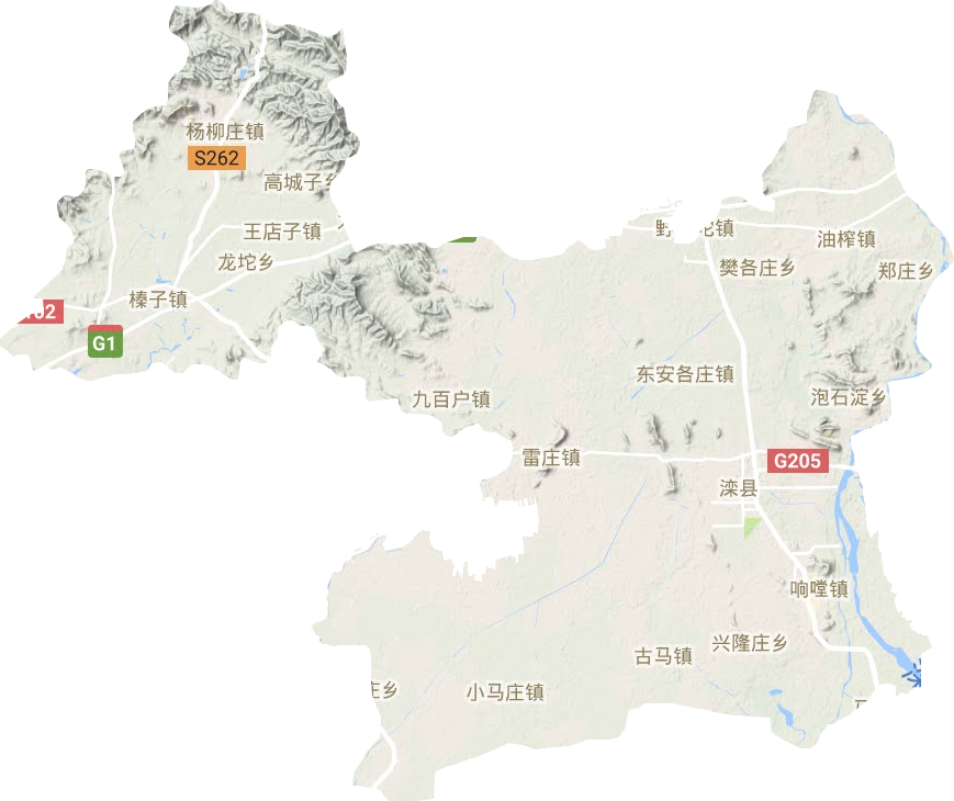 灤縣地形圖