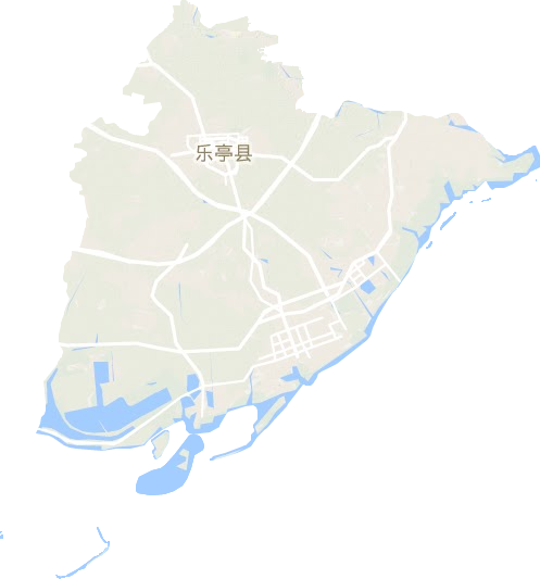 樂亭縣地形圖