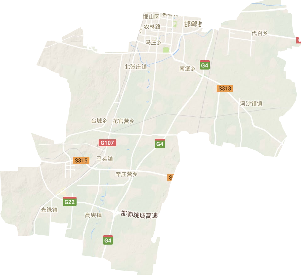 邯山區地形圖