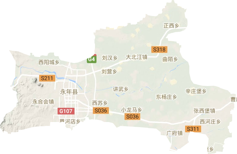 永年區地形圖