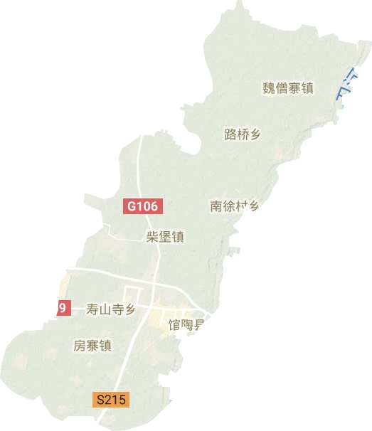 館陶縣地形圖