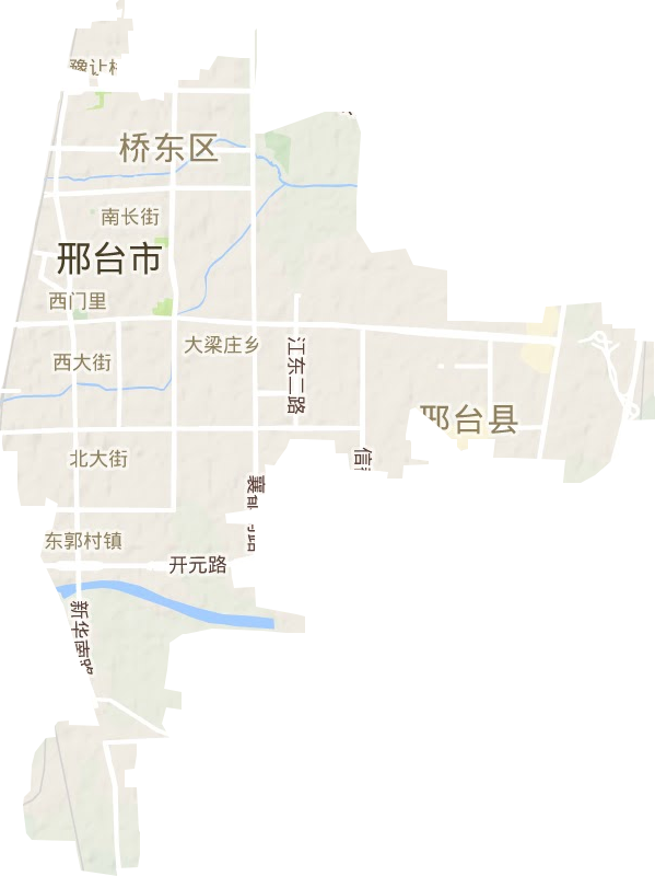 橋東區地形圖