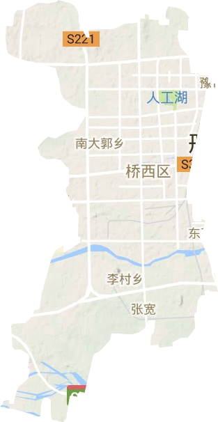 橋西區地形圖