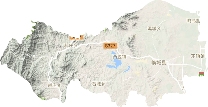 臨城縣地形圖