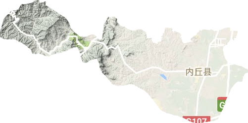 內丘縣地形圖
