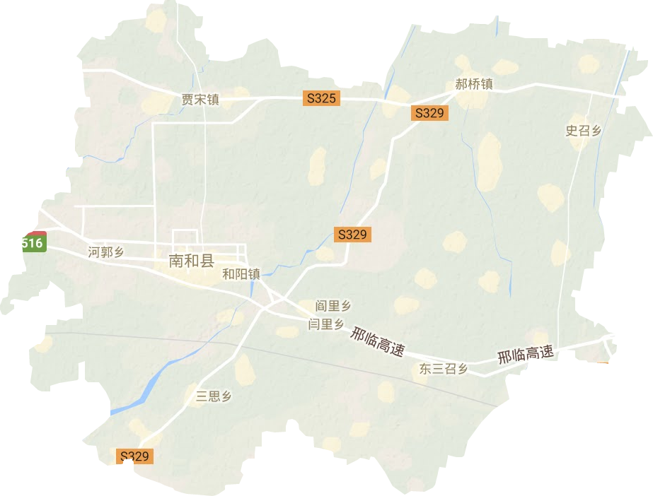 南和縣地形圖
