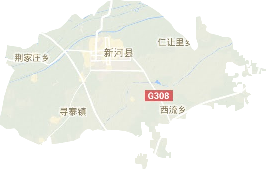 新河縣地形圖
