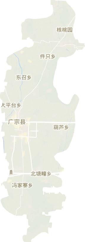 廣宗縣地形圖