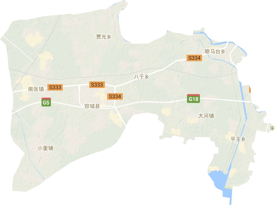 容城縣地形圖