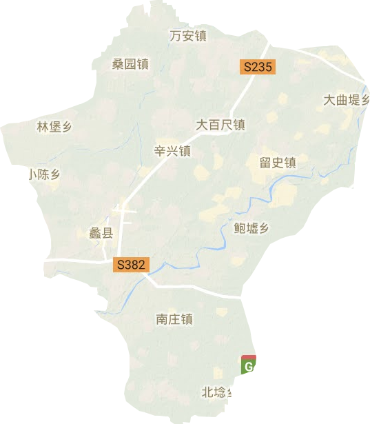 蠡縣地形圖