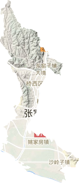 橋西區地形圖