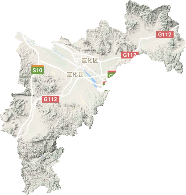 宣化區(qū)地形圖
