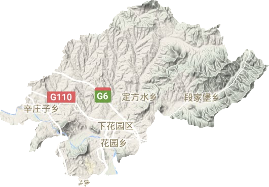 下花園區地形圖