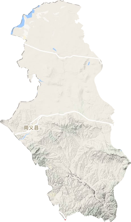 尚義縣地形圖