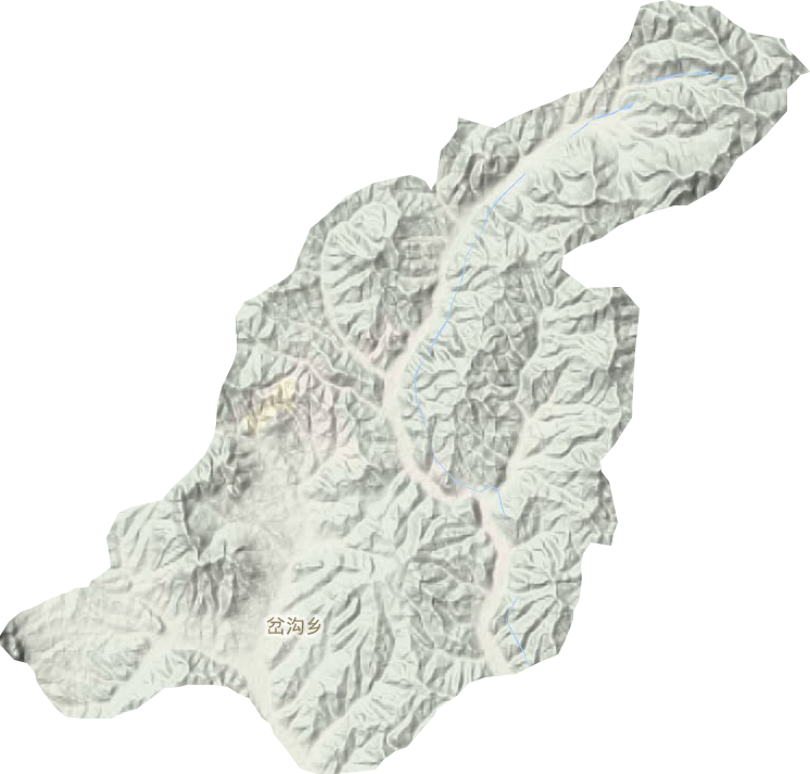岔溝鄉(xiāng)地形圖