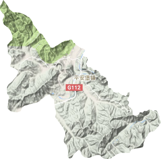 平安堡鎮(zhèn)地形圖
