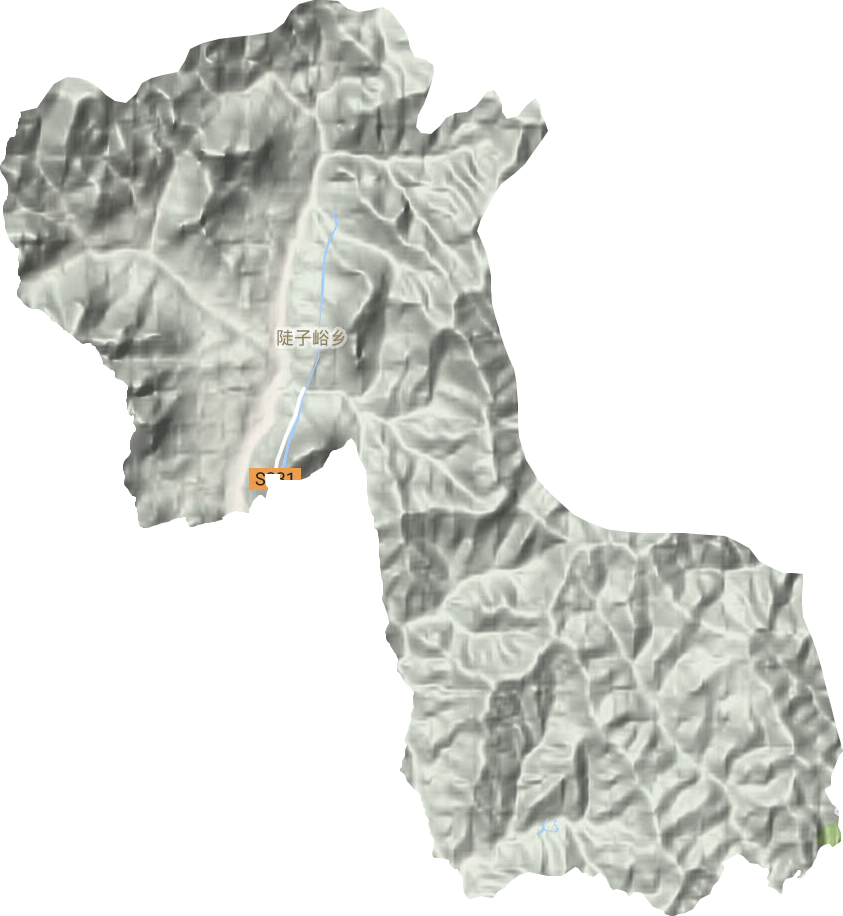 陡子峪鄉地形圖