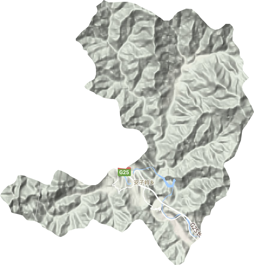 安子嶺鄉地形圖