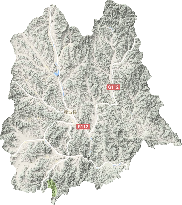 赤城縣地形圖